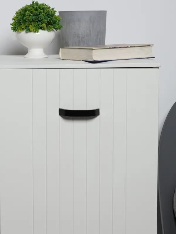 Ручка-скоба мебельная ТУНДРА, м/о 96 мм, цвет черный