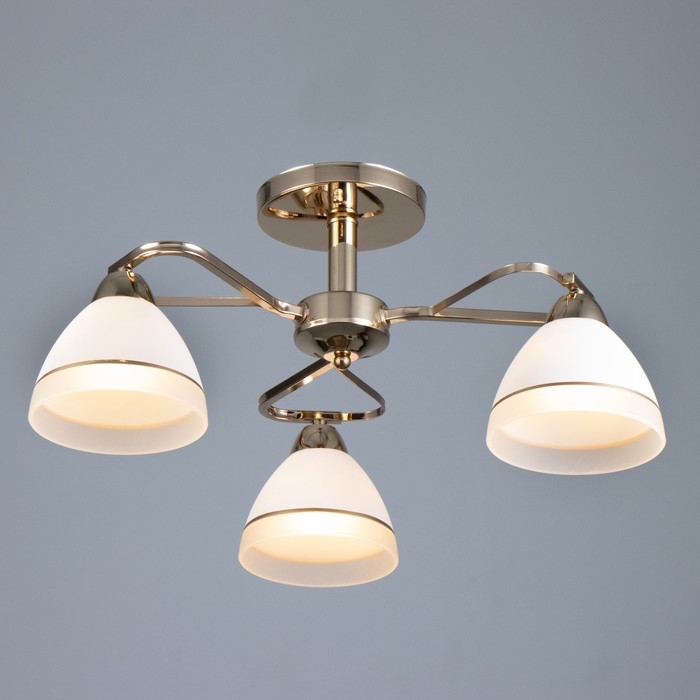 Люстра Люстра "Флёр" 3хЕ27 40Вт золото 57х57х25 см BayerLux