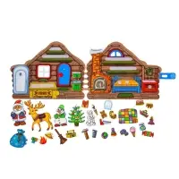 Развивающая книжка из фетра &laquo;Домик Дедушки Мороза&raquo;