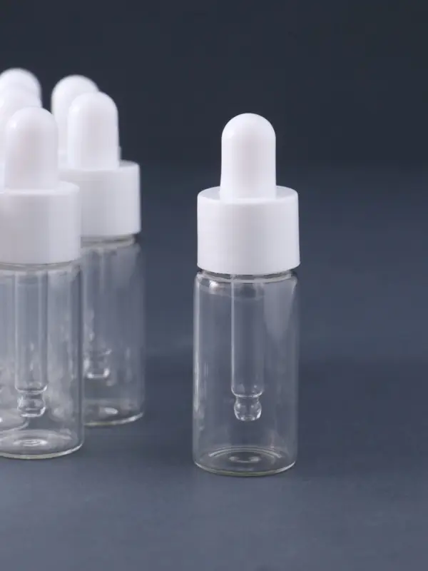 Флакон с пипеткой стекло, пластик, набор 12 шт., 7.5&times;2.2&times;2.2 см