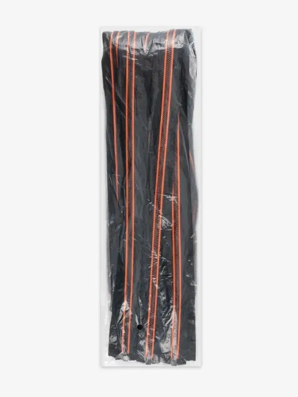 Молния &laquo;Трактор&raquo;, №5, разъёмная, замок автомат, 80 см, чёрная, оранжевая