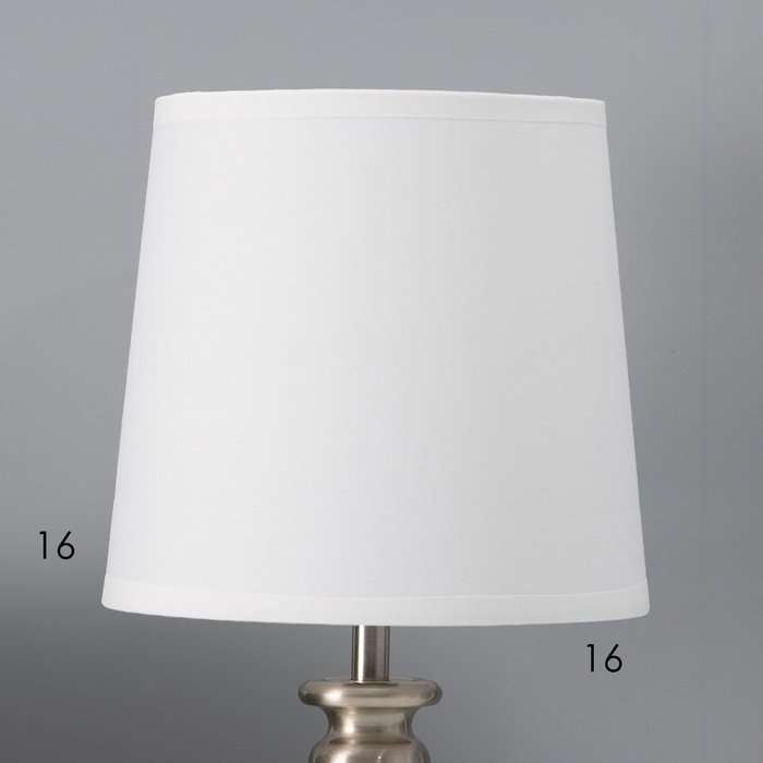 Настольная лампа с абажуром RISALUX «Флекс», Е27, 40 Вт, серебро, 17×17×35 см Настольная лампа с абажуром RISALUX «Флекс», Е27, 40 Вт, серебро, 17×17×35 см