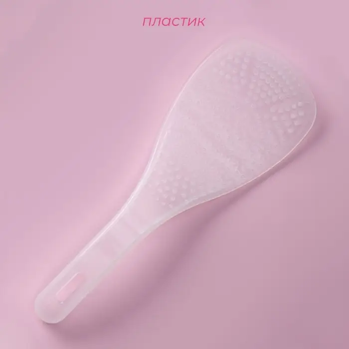 Ложка для мультиварки Доляна, 19 см, антиналипающее покрытие, прозрачный Ложка для мультиварки Доляна, 19 см, антиналипающее покрытие, прозрачный