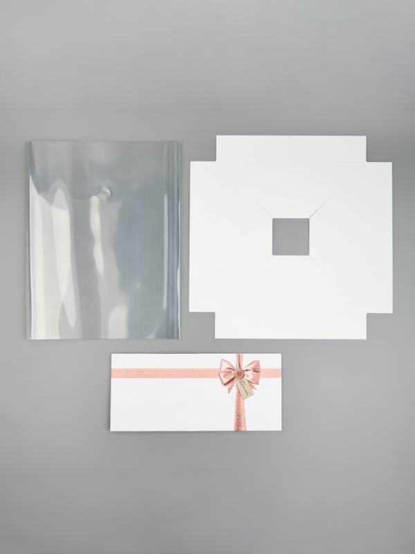 Коробка для цветов с вазой и PVC окнами складная «Для тебя», 23 х 30 х 23 см