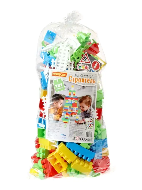 Конструктор &laquo;Строитель&raquo;, 181 деталь
