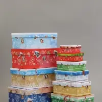 Набор подарочных новогодних коробок 10 в 1 &laquo;Новогодняя почта&raquo;, 30&times;19&times;11.5 - 12&times;6.5&times;4 см