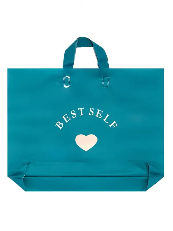 Пакет с петлевой ручкой синий 44 х 35 х 8 см  80 мкм Пакет с петлевой ручкой синий 44 х 35 х 8 см  80 мкм