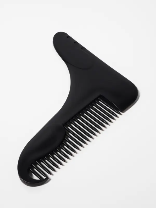 Расчёска - гребень для усов и бороды, 12×10 см, чёрная Расчёска - гребень для усов и бороды, 12×10 см, чёрная