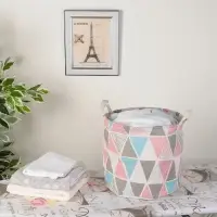 Корзина для белья Доляна &laquo;Ромбы&raquo;, 30&times;30&times;30 см