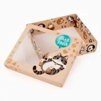 Коробка подарочная &laquo;Котики&raquo;, 23.5 &times; 20.5 &times; 5.5 см