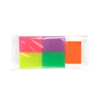 Набор ластиков 5 штук прямоугольных НЕОН 5 цветов (штрихкод на штуке)
