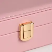 Шкатулка для украшений &laquo;Матовая гладь. Прямоугольная&raquo;, кожзам, розовая, 16&times;11.5&times;5.5 см