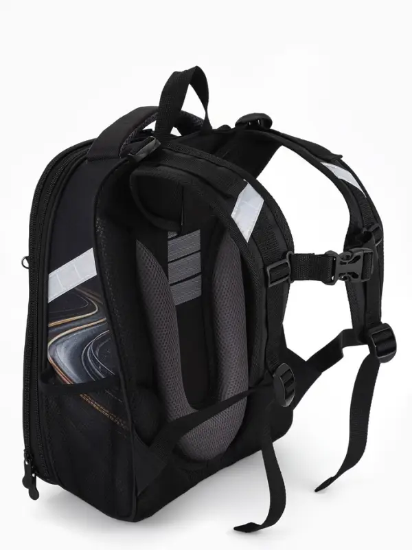 Рюкзак школьный для мальчика &laquo;Машина&raquo;, Stavia, эргономичная спинка, 30&times;16&times;38 см, чёрный