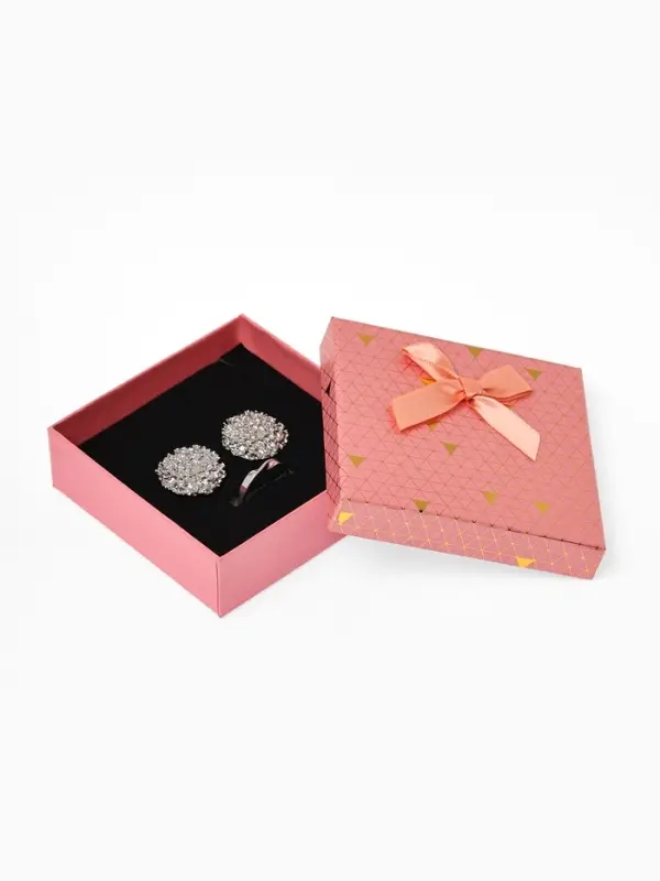 Коробочка подарочная под набор &laquo;Треугольники&raquo;, блестящие, 9&times;9 см, (полезная часть 8.5&times;8.5 см), МИКС