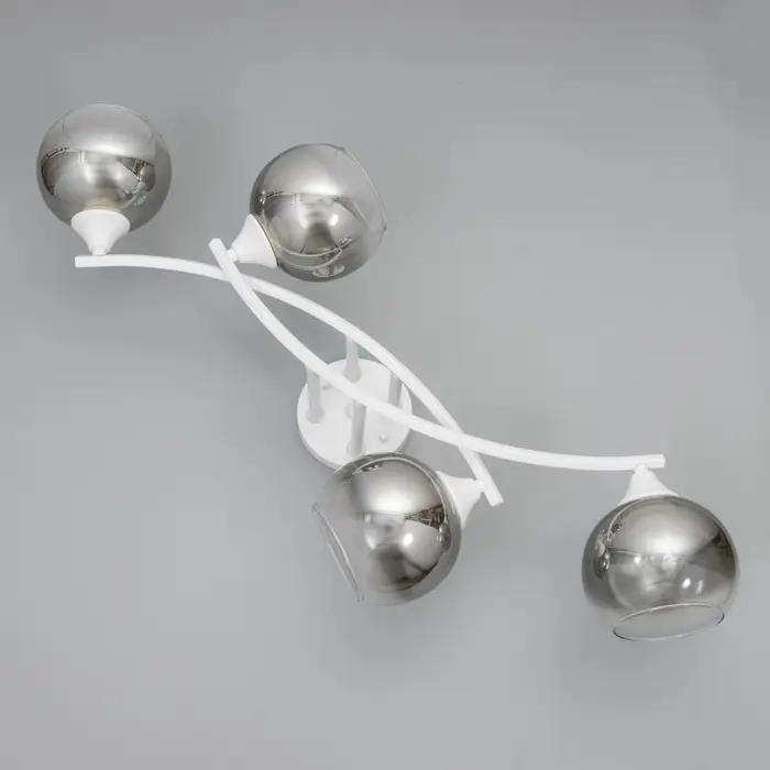 Светильник потолочный BayerLux &laquo;Снежа&raquo;, люстра 4хЕ27, 40 Вт, белый, 81&times;33&times;21 см