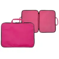 Папка А3 Calligrata, с ручками, текстиль, 20 мм, стандарт, 450&times;350 мм, розовая, 600D