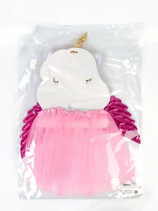 Карнавальный набор "Нежный Единорожек" юбка, ободок, крылья, цвет розовый