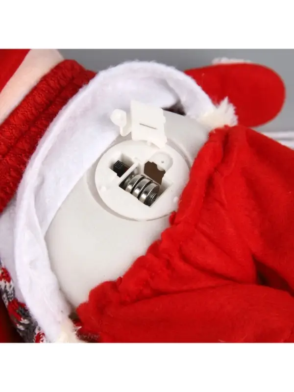 Светодиодная фигура &laquo;Снеговик&raquo; 13&times;30&times;8 см, текстиль, батарейки LR1130&times;3 (в комплекте), свечение тёплое белое