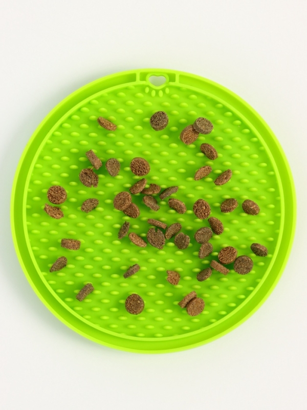 Коврик для лизания на присосках 10 х 10 см, зелёный Коврик для лизания на присосках 10 х 10 см, зелёный