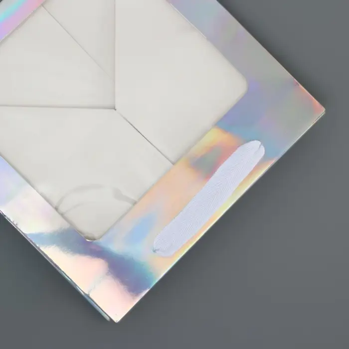 Пакет для торта и коробок, с квадратным дном и окном, голографический, 20&times;20&times;20 см