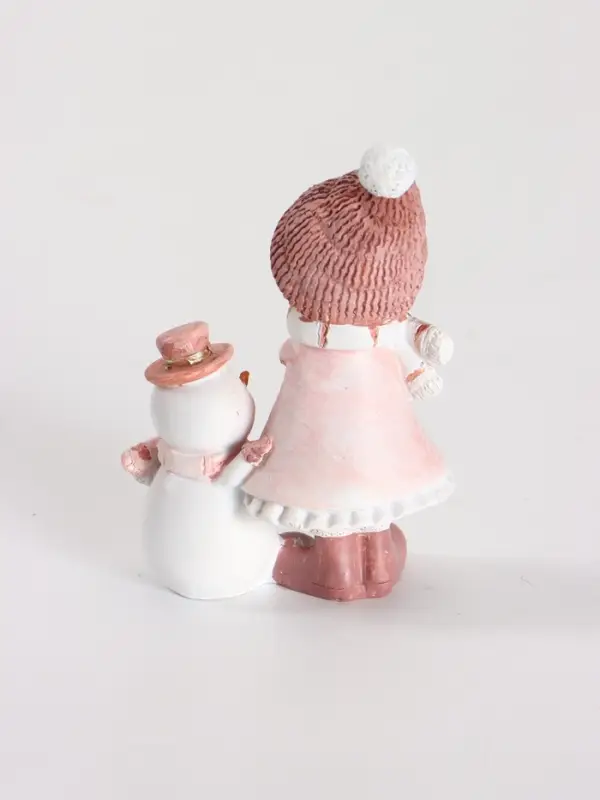 Фигурка &laquo;Девочка со снеговиком&raquo;, 5.2&times;6&times;11.5 см