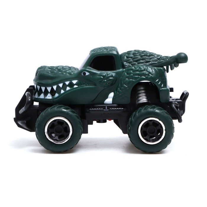 Джип радиоуправляемый DINO, работает от батареек, цвет зелёный Джип радиоуправляемый DINO, работает от батареек, цвет зелёный