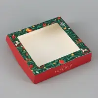 Коробка подарочная новогодняя, складная 20&times;20&times;4 см &laquo;Щелкунчик&raquo;
