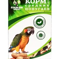 Корм &laquo;Пижон&raquo; для средних попугаев, с орехами, 400 г