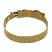 Брезентовый ошейник, 58&times;2.5 см, однослойный, цвет песочный