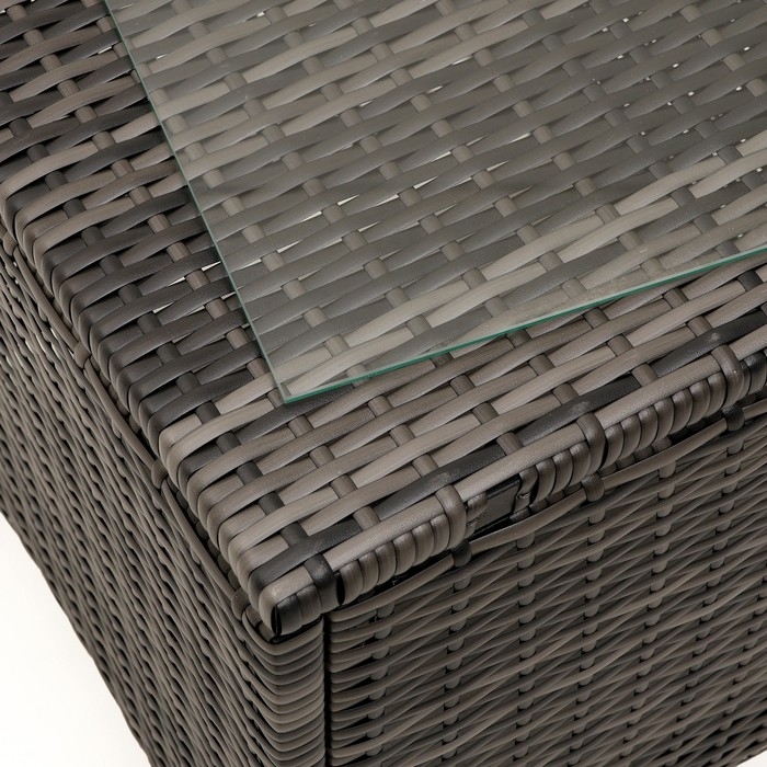 Садовый стол Садовый стол "Бордо" журнальный, плетение: искусственный ротанг, 45 х 45 х 45 см