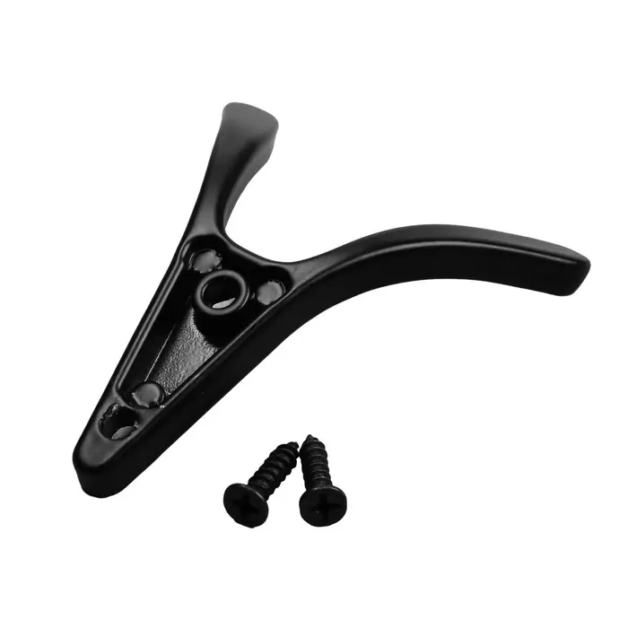 Крючок мебельный CAPPIO FOX, двухрожковый, цвет черный