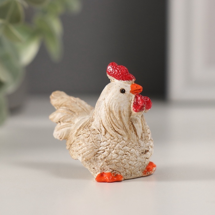 Сувенир полистоун Сувенир полистоун "Белый петушок" МИКС 5х3х3,3 см
