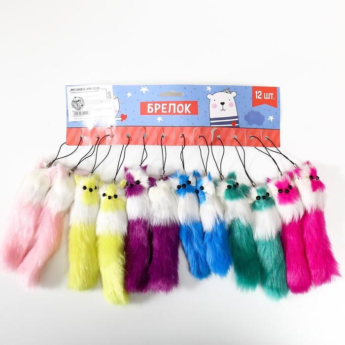 Пушистик на подвеске МИКС 3х3х12 см Пушистик на подвеске МИКС 3х3х12 см