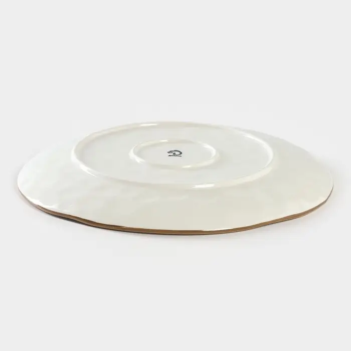 Тарелка Доляна &laquo;Космос&raquo;, d=27.5 см, фарфор, белая, синяя