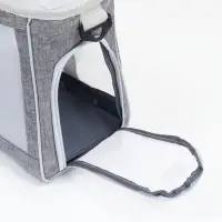 Сумка-переноска для животных, 24&times;25&times;41 см, с раздвижным окном, серая