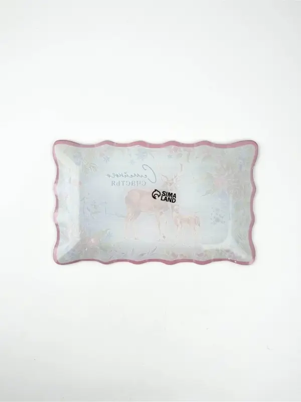 Блюдо новогоднее &laquo;Семейного счастья&raquo;, 24.6&times;14.7 см