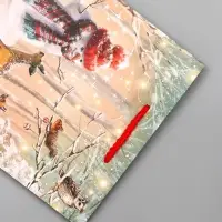 Пакет подарочный новогодний ламинированный, &laquo;Встреча друзей&raquo;, 18&times;10&times;22.3 см