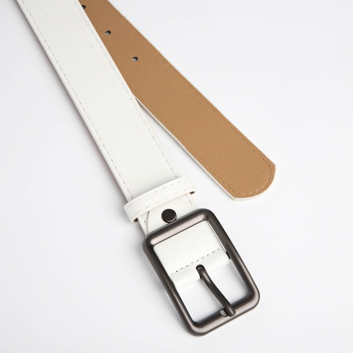 Ремень женский, ширина 3,5 см, цвет белый Ремень женский, ширина 3,5 см, цвет белый