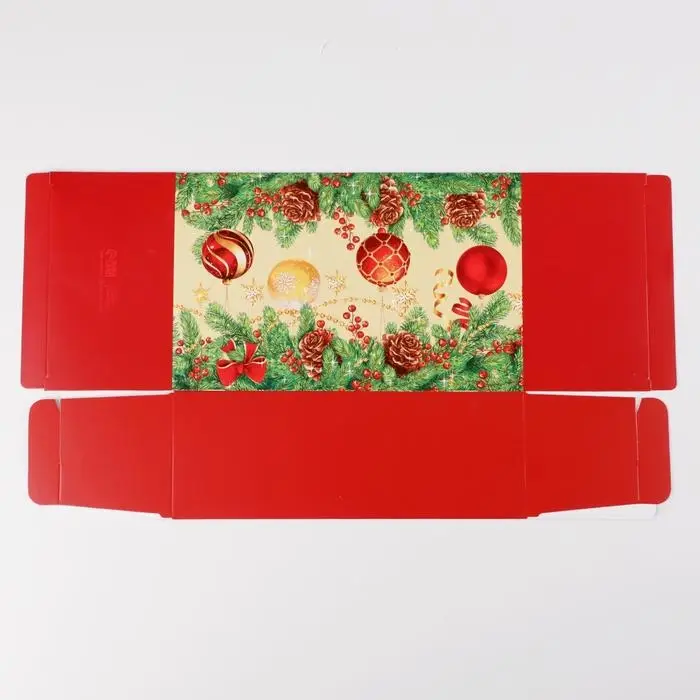Складная новогодняя коробка-конфета «Советская», 14 х 22 х 8 см, Новый год Складная новогодняя коробка-конфета «Советская», 14 х 22 х 8 см, Новый год