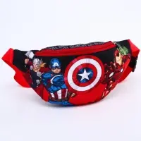 Сумка поясная детская для мальчика, 25&times;6&times;13 см, Мстители