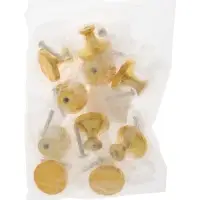 Ручка кнопка CAPPIO RK001, d=32 мм, цвет золото, набор 10 шт.