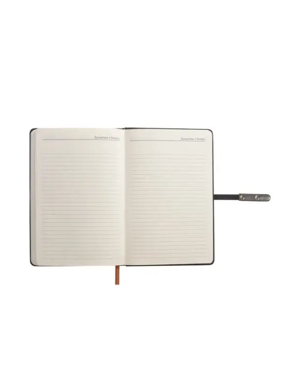 Ежедневник недатированный формат А5, с хлястиком, 112л, линия, пвх, Узор Черный Ежедневник недатированный формат А5, с хлястиком, 112л, линия, пвх, Узор Черный