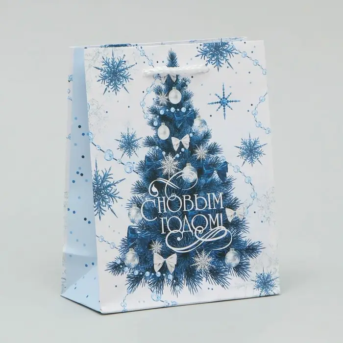 Пакет подарочный новогодний ламинированный «Серебро», S 12 х 15 х 5.5 см Пакет подарочный новогодний ламинированный «Серебро», S 12 х 15 х 5.5 см