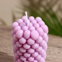Свеча "Столб шарики" 5х5х9 см, соевый воск, микс Свеча "Столб шарики" 5х5х9 см, соевый воск, микс