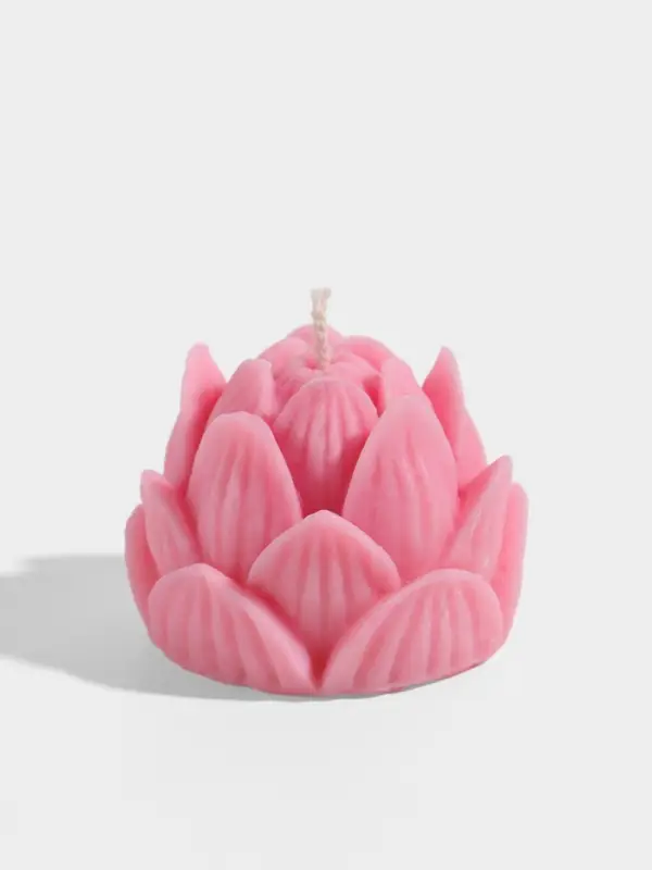 Свеча фигурная формовая &laquo;Лотос&raquo;, 5&times;5&times;6 см, соевый воск