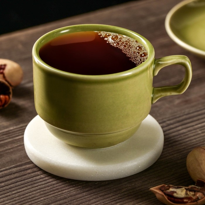 Подставка для горячего Magistro Marble, d=10 см, из мрамора Подставка для горячего Magistro Marble, d=10 см, из мрамора