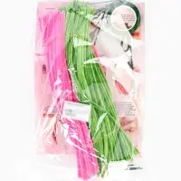 Набор для творчества цветы из пушистой проволоки букет, тюльпаны