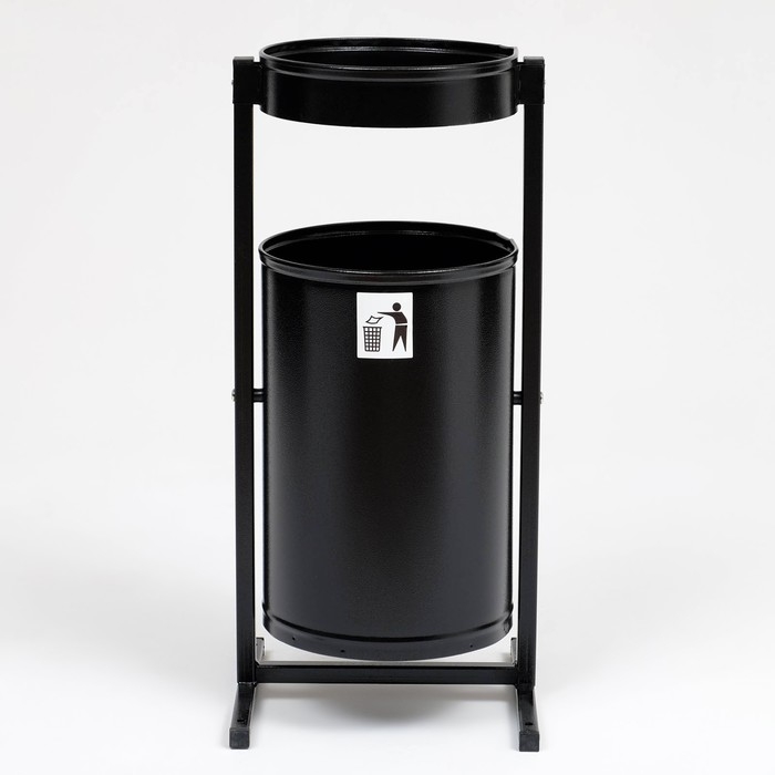 Урна уличная «Меркурий» 21 л, 32 х 70 х 28,5 см, черная, бак 0,6 мм Урна уличная «Меркурий» 21 л, 32 х 70 х 28,5 см, черная, бак 0,6 мм