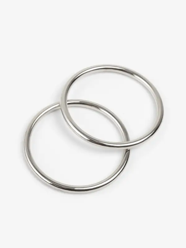 Кольцо литое TEIRA, для сумки, d=35/40 мм, набор 2 шт., 3.1 г, s=2.5 мм, цвет серебряный Кольцо литое TEIRA, для сумки, d=35/40 мм, набор 2 шт., 3.1 г, s=2.5 мм, цвет серебряный