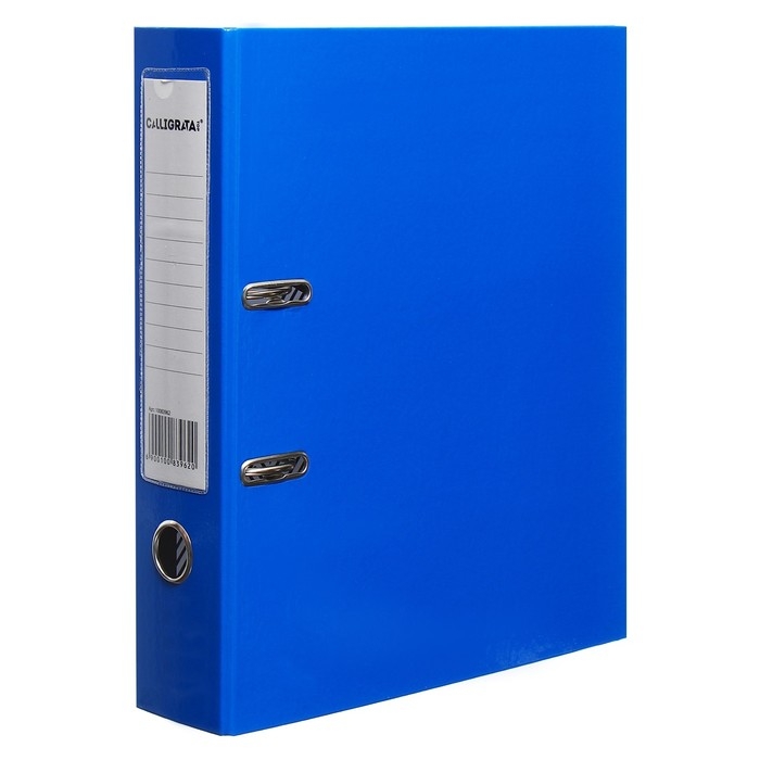 Пaпкa-регистратор А4 75мм Calligrata ламинированная, джинсовый синий Пaпкa-регистратор А4 75мм Calligrata ламинированная, джинсовый синий